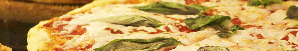 Eating Italian Pizza at Authentic New York Pizza restaurant in Corpus Christi, TX.